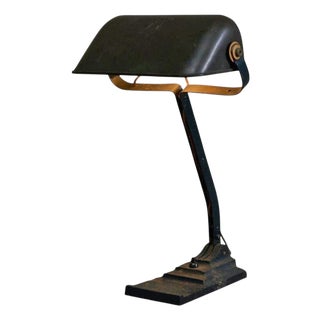 Patinated Desk Lamp from Erpe, 1920s For Sale