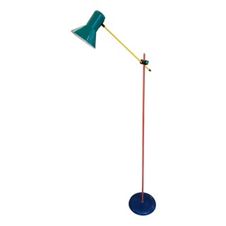 Italian Multicoloured Floor Lamp, 1980s For Sale