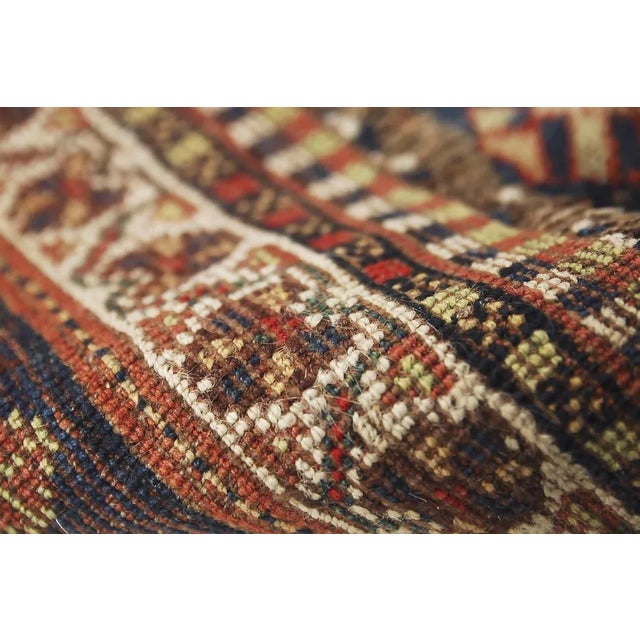Antique Middle Eastern Hand-Woven Rug, 1880s For Sale - Image 3 of 18