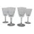 Mid 20th Century Waterford Cut Crystal Lismore Claret Wine Glass Stemware Set of 4 For Sale
