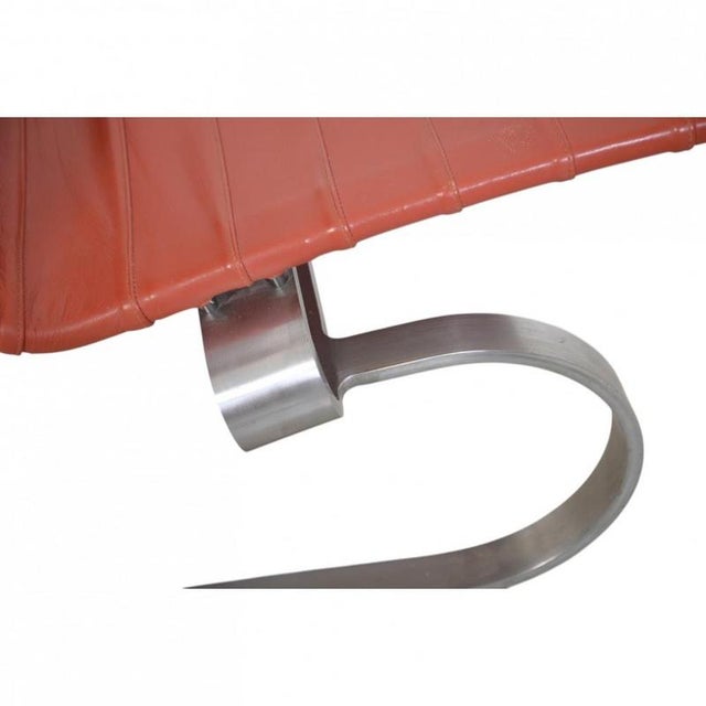 1980s PK20 Chair in Red Leather by Poul Kjærholm, 1987 For Sale - Image 5 of 16