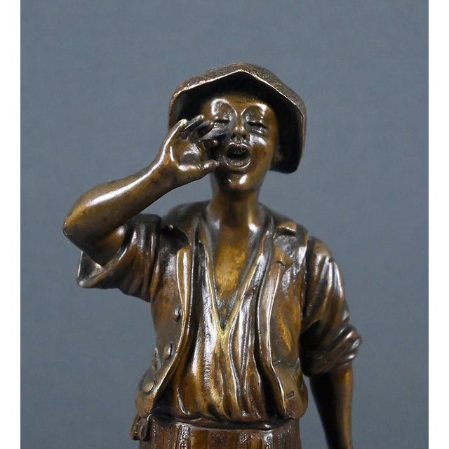 Dubois, The Little Water Carrier, Late 19th Century, Bronze For Sale - Image 6 of 16