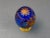 Mid 20th Century Mid 20th Century Faberge Cobalt Blue Cut Crystal Gold Gilt Rose Flower & Fruit Basket Egg #0681 For Sale - Image 5 of 8