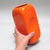 Ceramic Orange Vase from Parravicini, Italy, 1970s For Sale - Image 7 of 9
