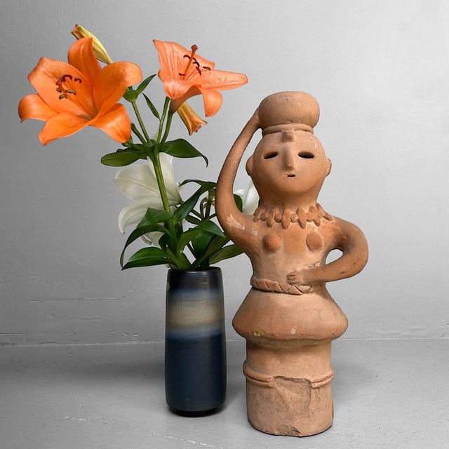 Japanese Haniwa Terracotta Water Carrier Sculpture, Miyazaki, 1940s For Sale - Image 16 of 18