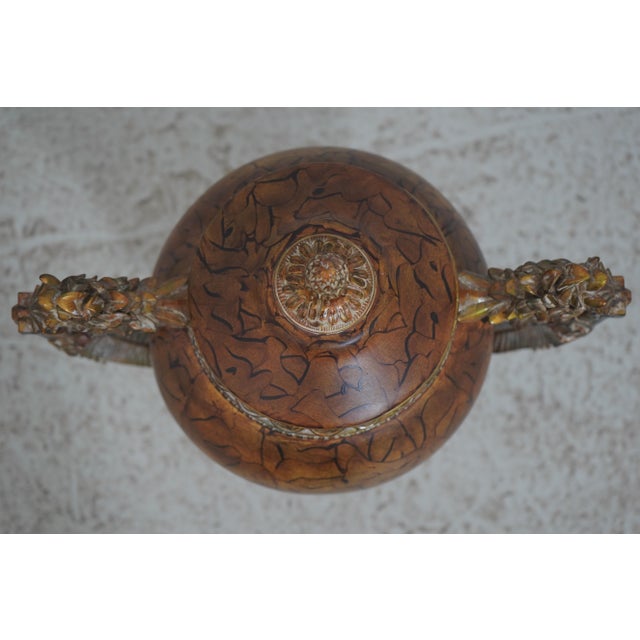 1990s Pair Chinese Style Lidded Decorative Urns For Sale - Image 9 of 15