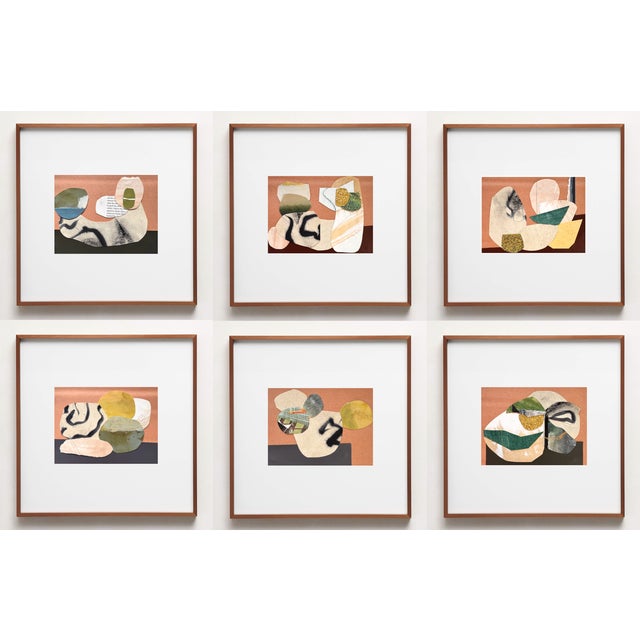 Brown "New Directive 6" Original Mixed-Media Collage on Paper by Zac Woodiel For Sale - Image 8 of 8