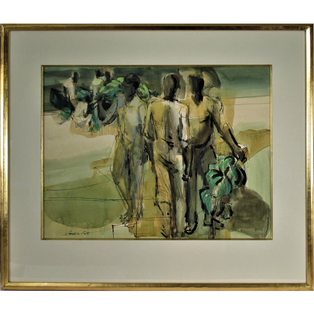 Jonathan Scott, banana market, Circa 1960 For Sale In San Francisco - Image 6 of 6