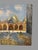 Textile Vintage Venice San Marco Square Impressionist Oil Painting on Canvas For Sale - Image 7 of 10