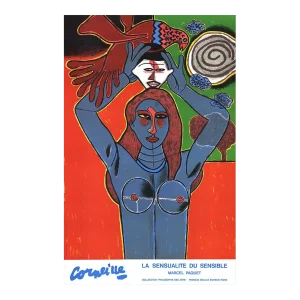 Corneille 'La Sensualite du Sensible' Contemporary Serigraph
