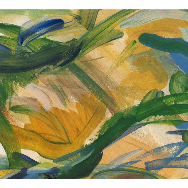 Mark Frohman "Underworld Ii" Wide Abstract, Mark Frohman, 60" X 30" For Sale - Image 4 of 5