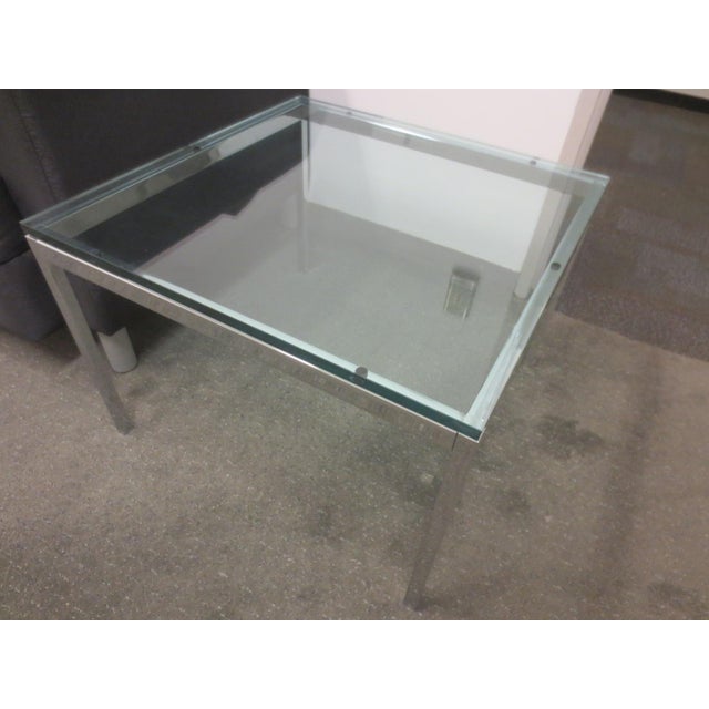 The Florence Knoll Square Glass End Table is a timeless piece that showcases Knoll’s signature minimalist elegance....
