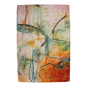 "Didn't See That Coming" Original Contemporary Abstract Mixed-Media Painting by Mel Rea