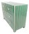 Exquisite Moroccan Resin Inlay Striped Chest of Drawers For Sale