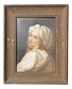 After Guido Reni, Portrait of Beatrice Cenci as a Sybil, Porcelain