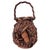 Brown Large Antique Japanese Smoked Bamboo Basket Ikebana Mingei For Sale - Image 8 of 18