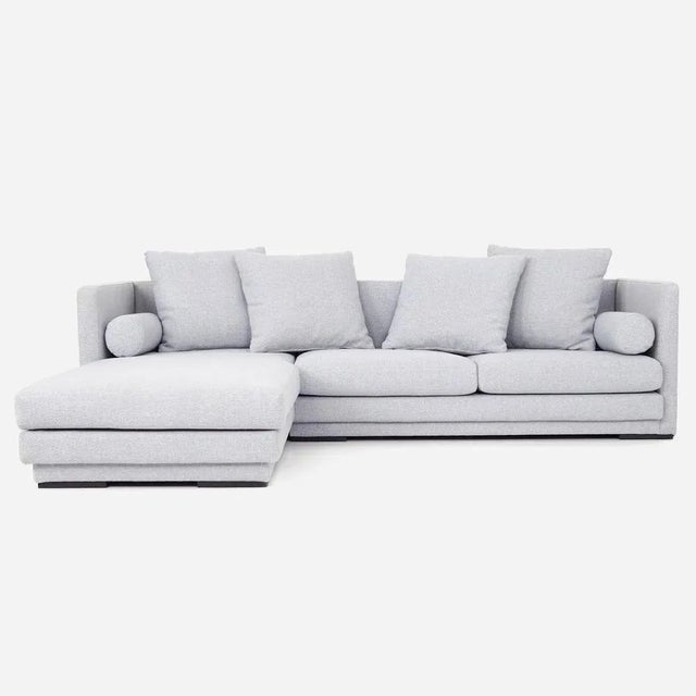 Gray Scandinavian Corner Sofa in Dove Grey, Malmo For Sale - Image 8 of 8