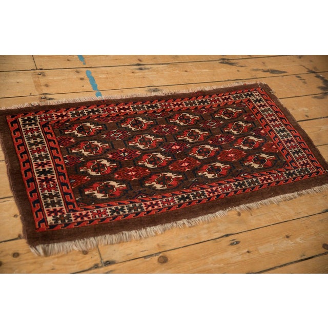 Antique Turkmen Rug Runner - 1'10" x 3'9" For Sale - Image 11 of 11