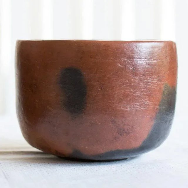 1990s Indonesian Handmade Clay Pottery Bowls by the Indigenous Mentawei - Set of 2, Brown Tropical For Sale - Image 5 of 6