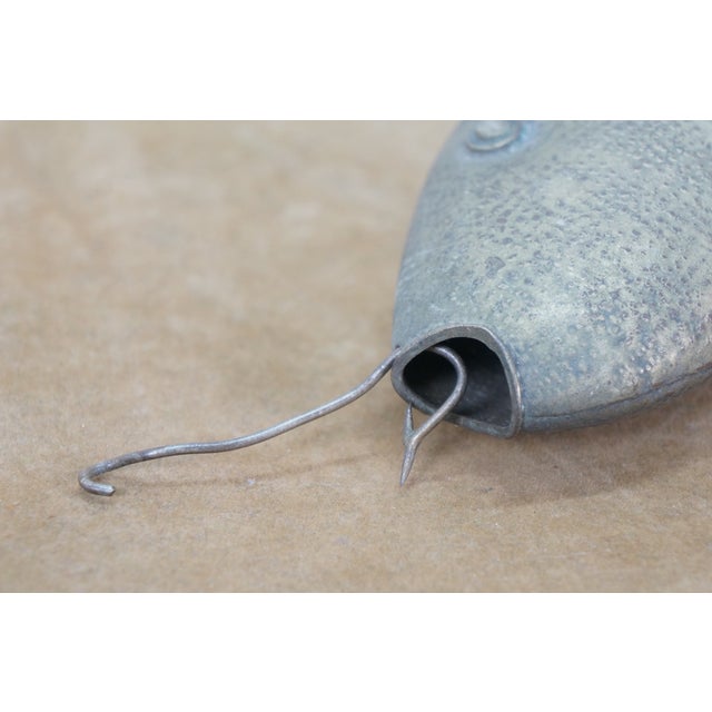 Brass Large Vintage Brass Articulated Koi Fish on Hook Hanging Sculpture 23" For Sale - Image 8 of 14