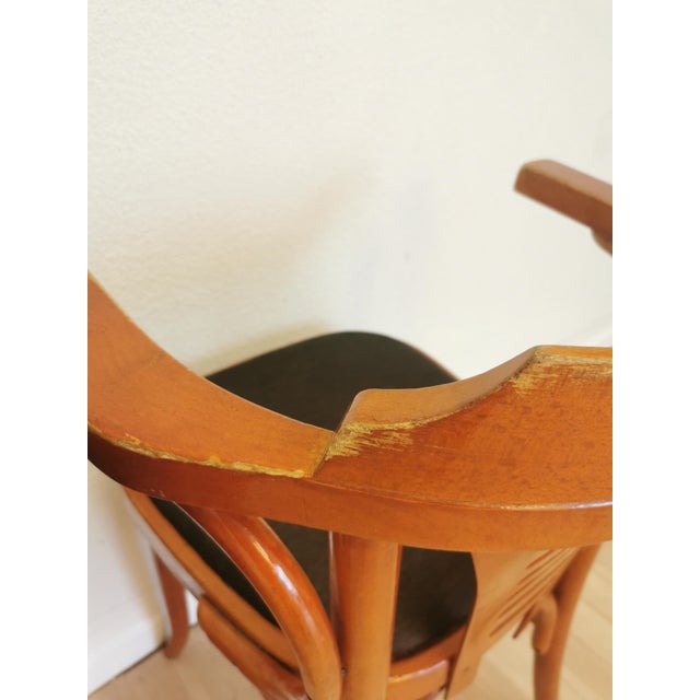 Mid-Century Modern Vintage Bentwood Armchairs, 1970s, Set of 3 For Sale - Image 3 of 18