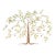Large Mid Century Mixed Metal Tree of Life Wall Sculpture by Curtis Jere. For Sale