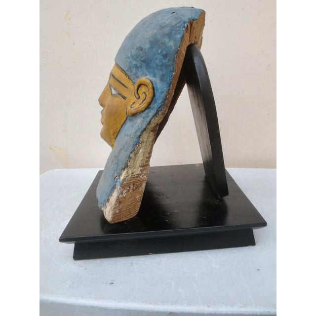 15th Century & Earlier Potolomic Sarchogus Mask Circa 3rd Century B C For Sale - Image 5 of 12