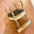 Wood Vintage Hollywood Regency Neoclassical Vanity Chair / Slipper Chair in Sage Velvet With Giltwood Frame & Casters For Sale - Image 7 of 12