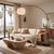 Coronado 92 Inch Arc Lamp by Nova of California - Black Nickel Steel, Black Marble Base, White Linen Drum Shade - Peter...