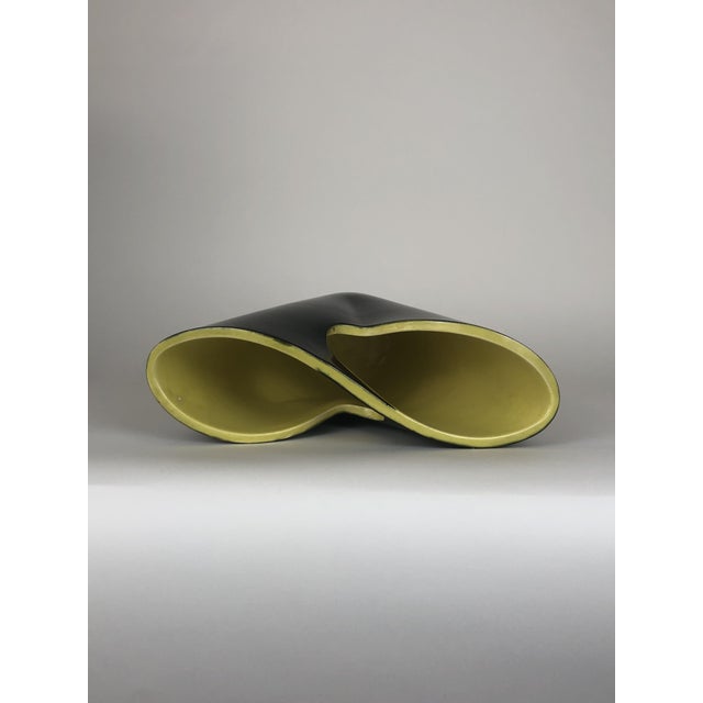 Yellow Infini Vase by Fernand Elchinger, 1950s For Sale - Image 4 of 7