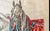 Wonderful vintage painting on linen of horses in an equestrian horse show setting.