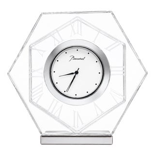 Harcourt Crystal Table Clock from Baccarat, 2000s For Sale