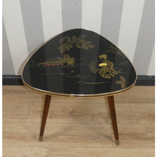 Absolute eye-catcher! more beautiful, side table/coffee table cocktail table on conical legs very elegantly designed table...