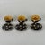 A rare to market set of 3 demitasse cups and saucers. A French 19th Century antique find in the unique and delightful...