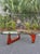 Mid-century modern Noguchi coffee table. A classic staple of design, this table is a favorite! Thick plate glass top set...