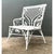 Vintage White Fiddlehead Rattan Garden Bench For Sale - Image 10 of 12