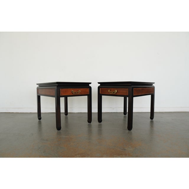 Vintage Century Furniture Ming Chinoiserie Side Table (Set of 2) For Sale In Austin - Image 6 of 15