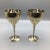 Handmade Brass Pitcher and 2 Hand Pounded Brass Wine/Water Goblets-Set of 3 For Sale - Image 10 of 12
