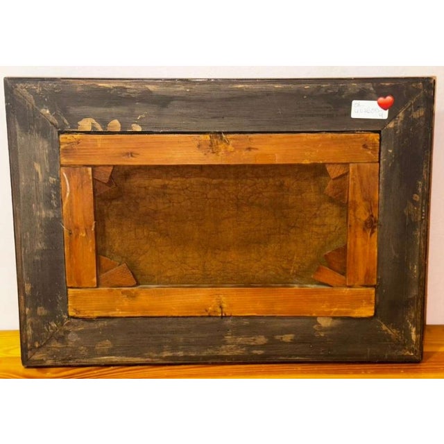 Pietro Toretti, Italian Countryside Road Scene, Oil on Canvas and Wood, Framed, Early 20th Century For Sale - Image 3 of 6