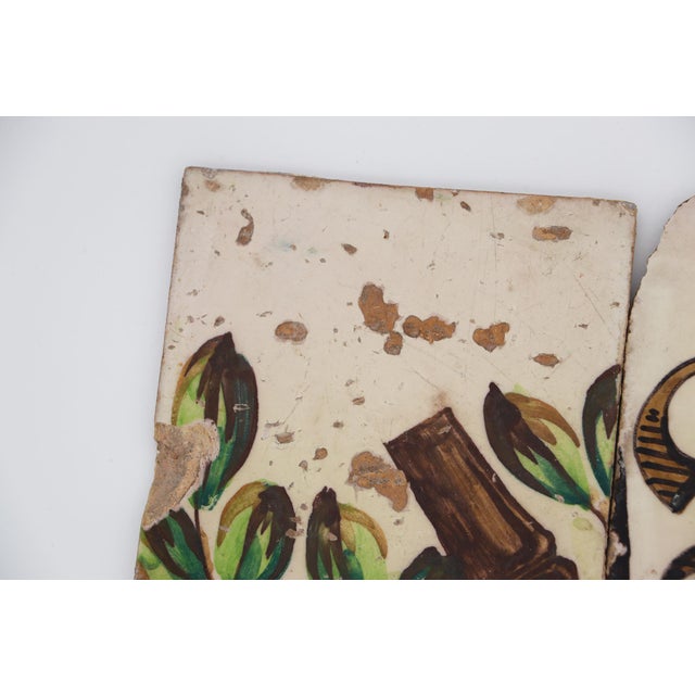 Baroque 18th Century Set of Three Baroque Tiles, Portuguese For Sale - Image 3 of 14