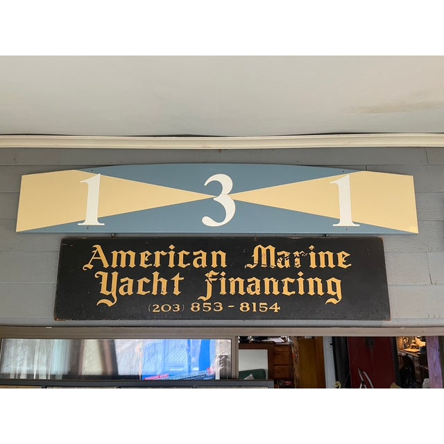 Folk Art Vintage Complementary Marine Yacht Trade Signs—A Pair For Sale - Image 3 of 4