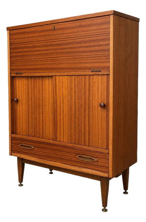 Mid-Century Walnut and Teak Secretary by Jentique, 1960s