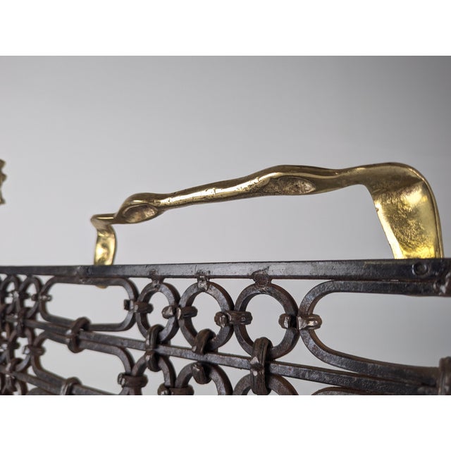 1970s Bronze and Wrought Iron Spark Flask by David Marshall, 1970s For Sale - Image 5 of 16