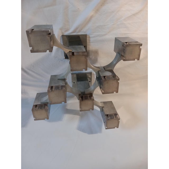 Italian Ceiling Light in Cubic Chrome Metal and Acrylic Glass by Gaetano Sciolari, 1970s For Sale - Image 14 of 16