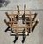 Contemporary Authentic McGuire Vintage Rattan Coffee Table Base, Organic Modern Style With Brass Caps For Sale - Image 3 of 9