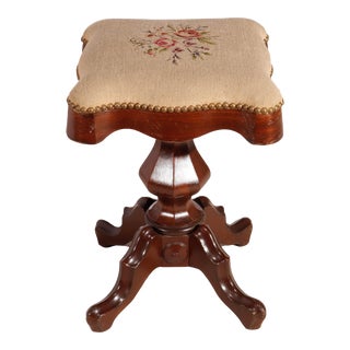 Antique Victorian Rosewood Piano Stool, 1880 For Sale