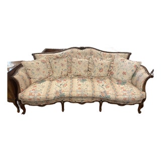 Mid 20th Century French Provencial Louis XV Style Couch For Sale