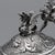 Antique Italian Silver Three Piece Tea Set by G.Accarisi, 1890, Set of 3 For Sale - Image 9 of 18