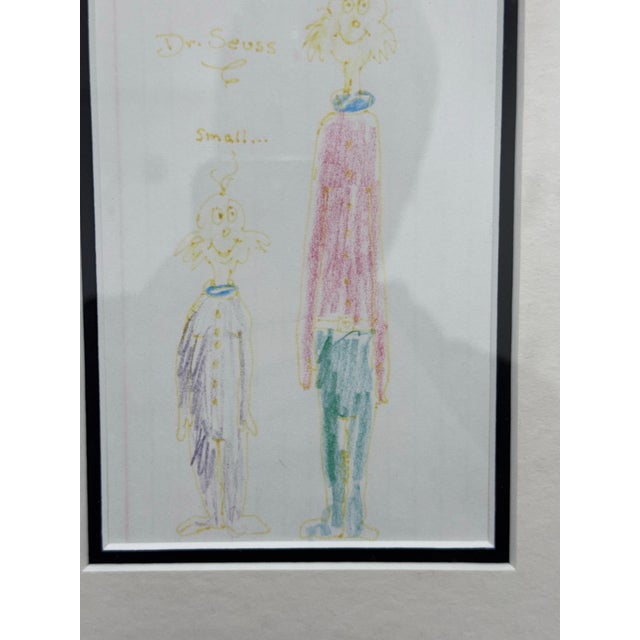 Design Plus Gallery presents an Original Artwork by Theodor Seuss Geisel (Dr. Seuss) titled "Small…Tall" . Two characters...