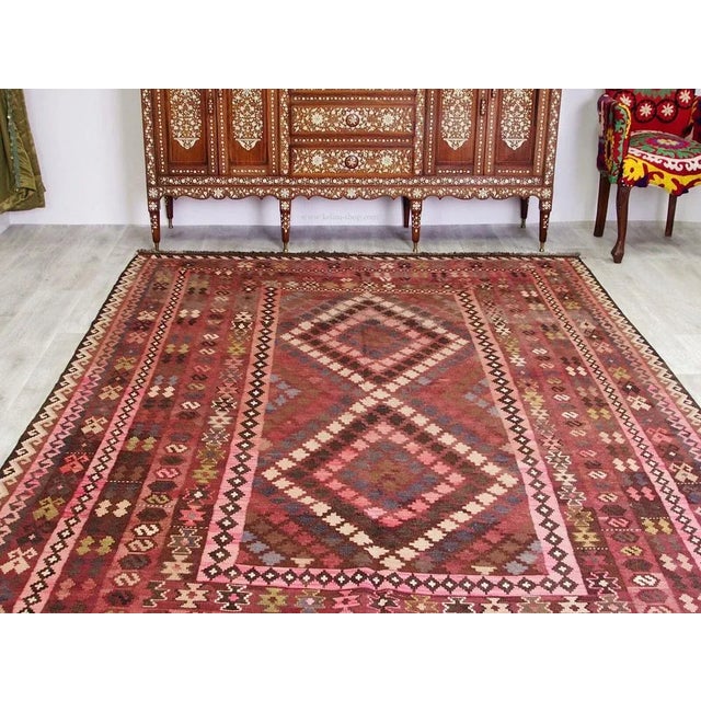 Fine Afghan Ghalmouri Kilim 10x6,5 ft Fine Hand-woven Afghan Ghalmouri Kilim from central Afghanistan. Typically geometric...